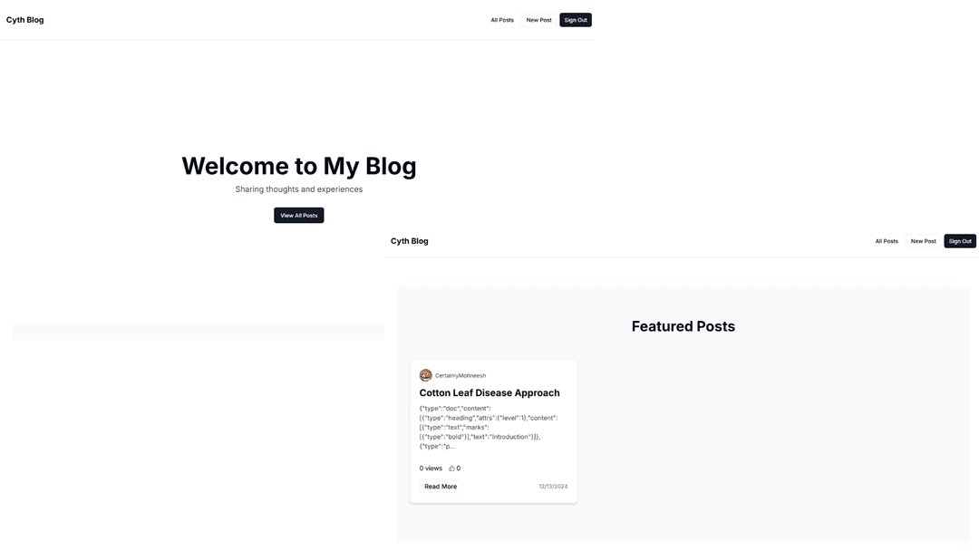 CythBlog - My Personal Blogs